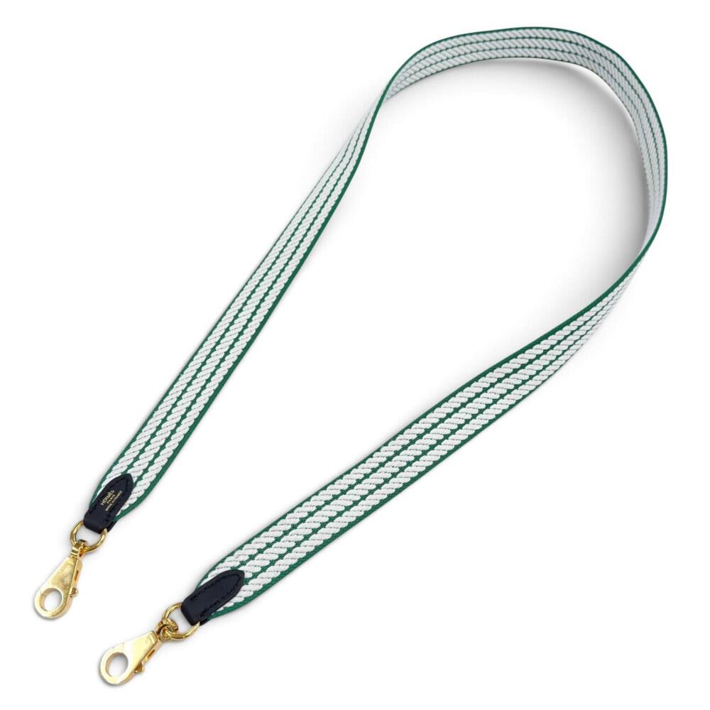 HERMES Hermes Canvas Leather Gold Hardware Bandoulière Sangle Cordage 25mm Sh...